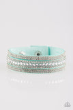 Harlem Hustle - Blue Bracelet - Paparazzi Accessories Bracelet Bedazzle Me Pretty Mobile Fashion Boutique