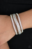 Harlem Hustle - Brown Bracelet - Paparazzi Accessories Bracelet Bedazzle Me Pretty Mobile Fashion Boutique