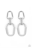 Harmonic Hardware - Silver Post Earrings - Paparazzi Accessories Post Earrings Bedazzle Me Pretty Mobile Fashion Boutique