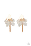 Harmonically Holographic - Gold Post Earrings - Paparazzi Accessories Post Earrings Bedazzle Me Pretty Mobile Fashion Boutique