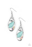 Harmonious Harbors - Blue Earrings - Paparazzi Accessories Earrings Bedazzle Me Pretty Mobile Fashion Boutique