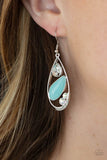 Harmonious Harbors - Blue Earrings - Paparazzi Accessories Earrings Bedazzle Me Pretty Mobile Fashion Boutique