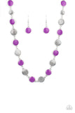 Harmonizing Hotspot - Purple Necklace - Paparazzi Accessories Necklace Bedazzle Me Pretty Mobile Fashion Boutique