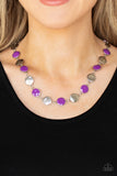 Harmonizing Hotspot - Purple Necklace - Paparazzi Accessories Necklace Bedazzle Me Pretty Mobile Fashion Boutique
