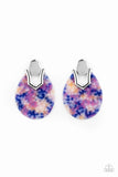 HAUTE Flash - Blue Post Earrings - Paparazzi Accessories Post Earrings Bedazzle Me Pretty Mobile Fashion Boutique