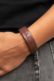 Haute Heartbeat - Brown Bracelet - Paparazzi Accessories Bracelet Bedazzle Me Pretty Mobile Fashion Boutique
