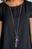 Haute Heartbreaker - Purple Necklace - Paparazzi Accessories Necklace Bedazzle Me Pretty Mobile Fashion Boutique