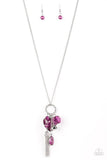 Haute Heartbreaker - Purple Necklace - Paparazzi Accessories Necklace Bedazzle Me Pretty Mobile Fashion Boutique