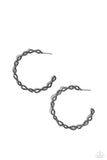 Haute Helix - Black Earrings - Paparazzi Accessories Earrings Bedazzle Me Pretty Mobile Fashion Boutique