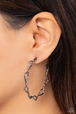 Haute Helix - Black Earrings - Paparazzi Accessories Earrings Bedazzle Me Pretty Mobile Fashion Boutique