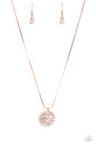 Haute Hybrid - Copper Necklace - Paparazzi Accessories Necklace Bedazzle Me Pretty Mobile Fashion Boutique