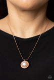 Haute Hybrid - Copper Necklace - Paparazzi Accessories Necklace Bedazzle Me Pretty Mobile Fashion Boutique