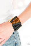 HAUTE In Hispaniola - Black Bracelet - Paparazzi Accessories Bracelet Bedazzle Me Pretty Mobile Fashion Boutique