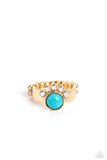 Havasu Haven - Gold Ring - Paparazzi Accessories Ring Bedazzle Me Pretty Mobile Fashion Boutique