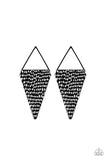 Have A Bite - Black Post Earrings - Paparazzi Accessories Post Earrings Bedazzle Me Pretty Mobile Fashion Boutique