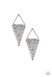 Have A Bite - Silver Post Earrings - Paparazzi Accessories Earrings Bedazzle Me Pretty Mobile Fashion Boutique