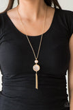 Have Some Common SENSEI - Gold Necklace - Paparazzi Accessories Necklace Bedazzle Me Pretty Mobile Fashion Boutique
