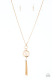 Have Some Common SENSEI - Gold Necklace - Paparazzi Accessories Necklace Bedazzle Me Pretty Mobile Fashion Boutique
