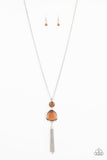 Have Some Common SENSEI - Orange Necklace - Paparazzi Accessories Necklace Bedazzle Me Pretty Mobile Fashion Boutique
