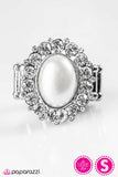 Have You Seen My Glass Slipper? - White Ring - Paparazzi Accessories Ring Bedazzle Me Pretty Mobile Fashion Boutique