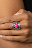 HAVEN-Sent - Pink Ring - Paparazzi Accessories Ring Bedazzle Me Pretty Mobile Fashion Boutique