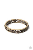 Hawaiian Essence - Brass Bracelet - Paparazzi Accessories Bracelet Bedazzle Me Pretty Mobile Fashion Boutique