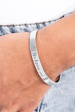 He Hears - Silver Bracelet - Paparazzi Accessories Bracelet Bedazzle Me Pretty Mobile Fashion Boutique