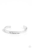 He Hears - Silver Bracelet - Paparazzi Accessories Bracelet Bedazzle Me Pretty Mobile Fashion Boutique