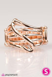 Head Over Shimmer - Rose Gold Ring - Paparazzi Accessories Ring Bedazzle Me Pretty Mobile Fashion Boutique