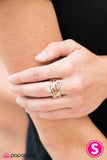 Head Over Shimmer - Rose Gold Ring - Paparazzi Accessories Ring Bedazzle Me Pretty Mobile Fashion Boutique