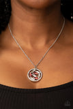 Head-Spinning Sparkle - Red Necklace - Paparazzi Accessories Necklace Bedazzle Me Pretty Mobile Fashion Boutique
