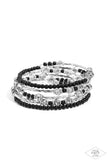 Head-Turning Twinkle - Black Bracelet - Paparazzi Accessories Bracelet Bedazzle Me Pretty Mobile Fashion Boutique