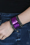 Heads Or MERMAID Tails - Purple Bracelet - Paparazzi Accessories Bracelet Bedazzle Me Pretty Mobile Fashion Boutique