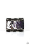 Heads Or MERMAID Tails - Purple Bracelet - Paparazzi Accessories Bracelet Bedazzle Me Pretty Mobile Fashion Boutique
