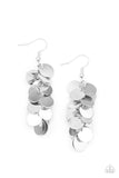 Hear Me Shimmer - Silver Earrings - Paparazzi Accessories Earrings Bedazzle Me Pretty Mobile Fashion Boutique