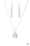 Heart Full of Faith - White Necklace - Paparazzi Accessories Necklace Bedazzle Me Pretty Mobile Fashion Boutique