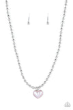 Heart Full of Fancy - Pink Necklace - Paparazzi Accessories Necklace Bedazzle Me Pretty Mobile Fashion Boutique