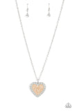 Heart Full of Luster - Brown Necklace - Paparazzi Accessories Necklace Bedazzle Me Pretty Mobile Fashion Boutique