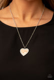 Heart Full of Luster - Brown Necklace - Paparazzi Accessories Necklace Bedazzle Me Pretty Mobile Fashion Boutique