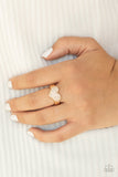 Heart of BLING - Gold Ring - Paparazzi Accessories Ring Bedazzle Me Pretty Mobile Fashion Boutique