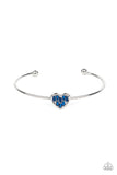 Heart of Ice - Blue Bracelet - Paparazzi Accessories Bracelet Bedazzle Me Pretty Mobile Fashion Boutique