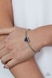 Heart of Ice - Blue Bracelet - Paparazzi Accessories Bracelet Bedazzle Me Pretty Mobile Fashion Boutique