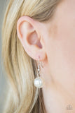 Heart-Stopping Harmony - White Necklace - Paparazzi Accessories Necklace Bedazzle Me Pretty Mobile Fashion Boutique