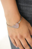 Heart-Stopping Shimmer - Pink Bracelet - Paparazzi Accessories Bracelet Bedazzle Me Pretty Mobile Fashion Boutique