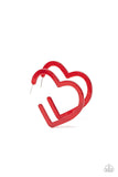 Heart-Throbbing Twinkle - Red Earrings - Paparazzi Accessories Earrings Bedazzle Me Pretty Mobile Fashion Boutique
