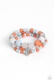 Heartfelt Haven - Blue Bracelet - Paparazzi Accessories Bracelet Bedazzle Me Pretty Mobile Fashion Boutique