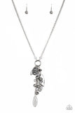 Hearts Content - Silver Necklace - Paparazzi Accessories Necklace Bedazzle Me Pretty Mobile Fashion Boutique