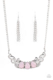 Heavenly Happenstance - Pink Necklace - Paparazzi Accessories Necklace FS-Bedazzle Me Pretty Mobile Fashion Boutique