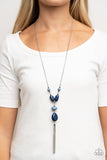 Heavenly Harmony - Blue Necklace - Paparazzi Accessories Necklace Bedazzle Me Pretty Mobile Fashion Boutique