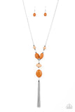 Heavenly Harmony - Brown Necklace - Paparazzi Accessories Necklace Bedazzle Me Pretty Mobile Fashion Boutique
